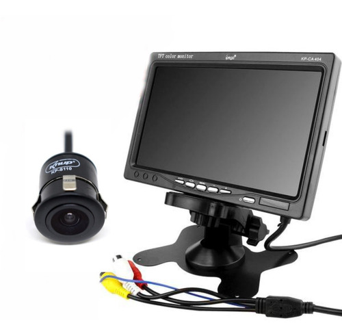 Kit Tela Monitor Automotiva Lcd 7' + Câmera Re Visão Noturna