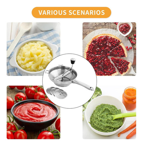 Molino De Alimentos Para Salsa De Tomate Triturador De Puré