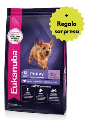 Alimento Eukanuba Cachorro Puppy Raz Peque Small 15kg + Rega