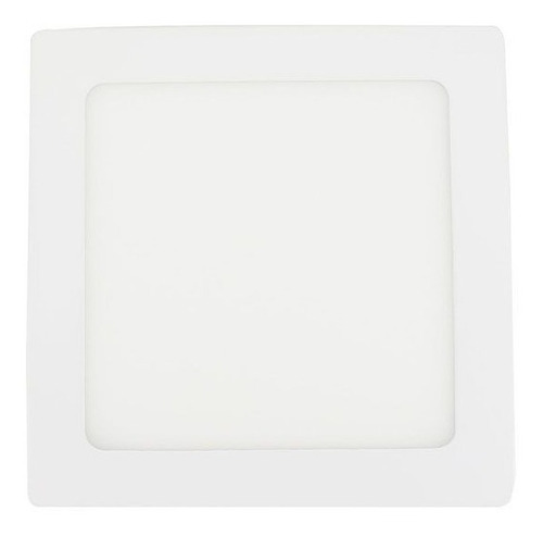 Lampara Cuadrada De Leds Para Sobreponer De 6 W Sanelec Color Blanco
