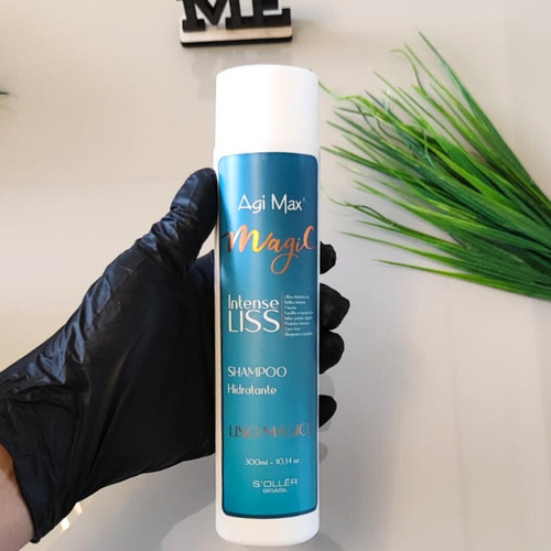 Shampoo Agi Max Liso Intenso Magic Liss Soller