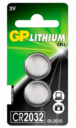 Imagen 1 de 1 de Bateria Gp Lithium Cr2032 (blister 2) - 0063 - 10 Unid