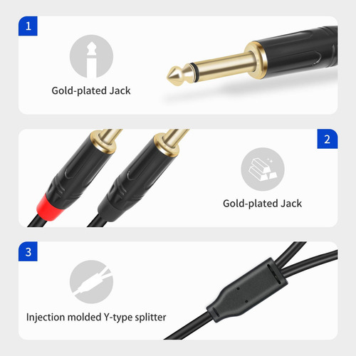 3.5 Mm Hasta El Doble Adaptador Estéreo De Cable 200 Cm