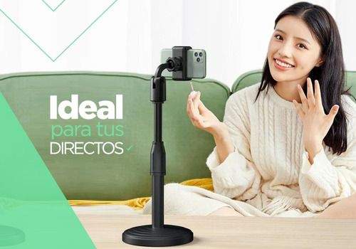 Imagen 3 de 10 de Soporte Apoya Celular Flexible Rota 360° Extensible De Mesa