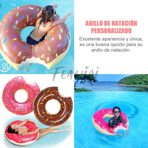 ..2pzs Salvavidas Inflables Donas Flotadores Para Alberca 90