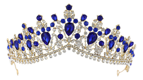 Tocado Con Forma De Tiara Tipo Reina, Corona Grande