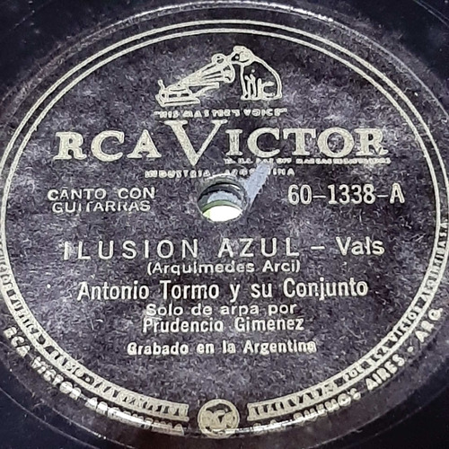 Pasta Antonio Tormo P Gimenez Arpa Rca Victor C212