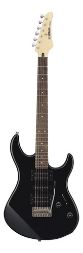 Guitarra Eléctrica Yamaha Erg121 De Tilo Black Brillante Con Diapasón De Palo De Rosa