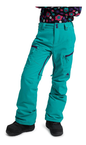 Pantalon De Nieve Niña Elite Cargo Celeste Burton