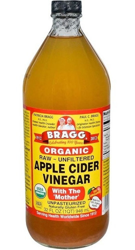 Bragg Vinagre De Manzana Apple Cider Vinega Importado 946ml