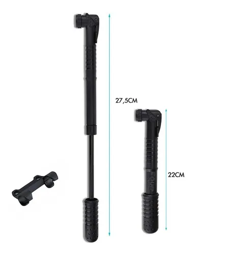 Mini Inflador Bici Bicicleta Doble Valvula Con Pico Pelota