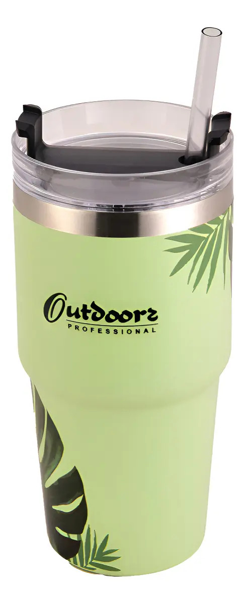 Vaso Termico Outdoors Tumbler Acero Inoxidable Premium 900ml Color Verde Claro Traveler Tumbler