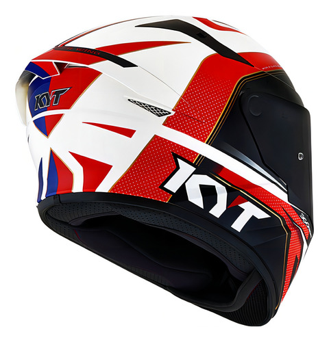 Capacete Kyt Tt Course Grand Prix Azul/vermelho