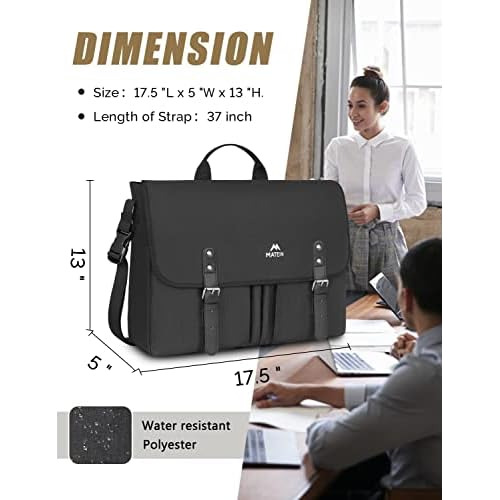 17 Inch Messenger Bags For Men, Large Laptop Briefcase ...