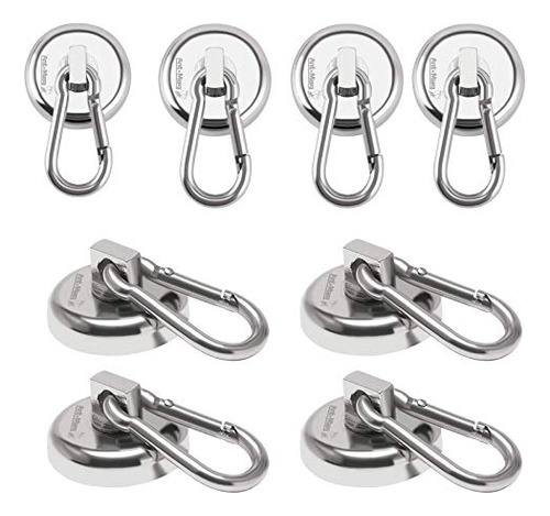 Carabiner Magnetic Hooks 50lbs Heavy Duty Neodymium Mag...