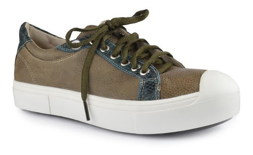 Imagen 2 de 9 de Zapatillas Urbanas De Mujer De Cuero Claude - Ferraro