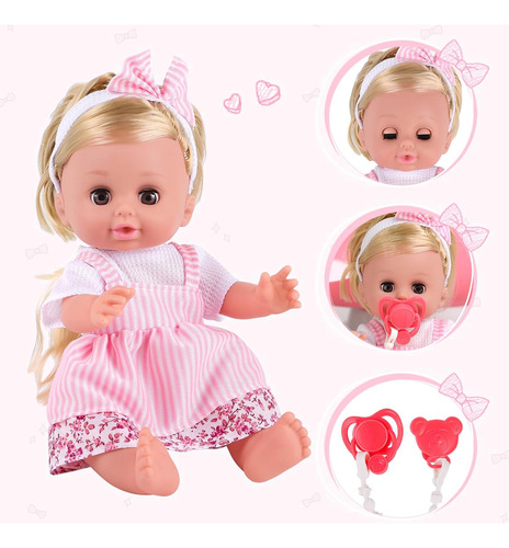 Babeside Juego De Muñecas Bebé, Muñeca Bebé Y Accesorios Con