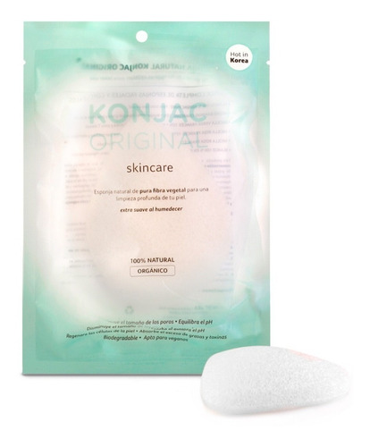 Konjac Esponja Facial Blanco Puro Gota Bebes Y Niños