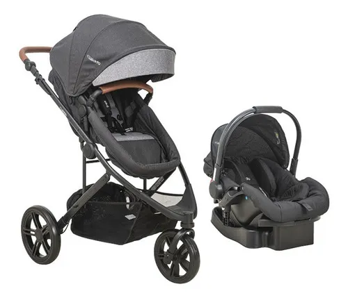 comprar Carrinho De Bebê Trek Grafite+bebê Cfto E Base Cozycot-kiddo