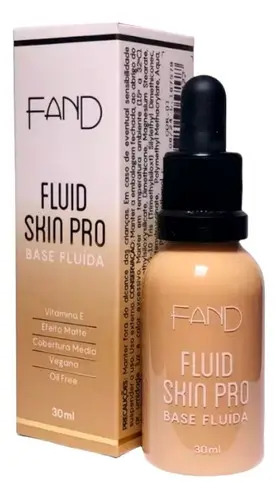 Base Fand Fluída Matte Fluid Skin Pro Matte Oil Free 30ml Tom 4