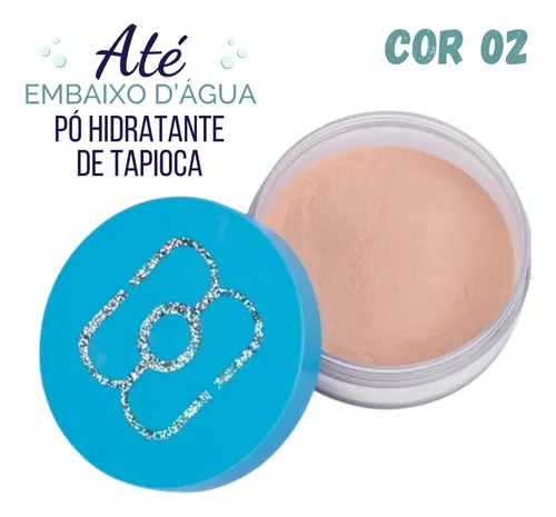 comprar Base de maquiagem em pó solto Maria Margarida Prova dagua atrito Solto Blindagem blogueira tom 02 - bege claro rosado - 15g