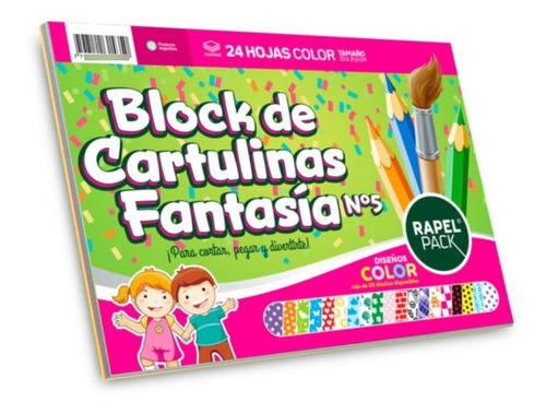 Block De Cartulinas Fantasia N° 5 X 24 H. Igneo 7103