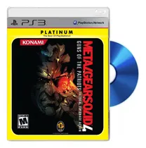Comprar Metal Gear Solid 4 Guns Of The Patriots Ps3 Descatalogado