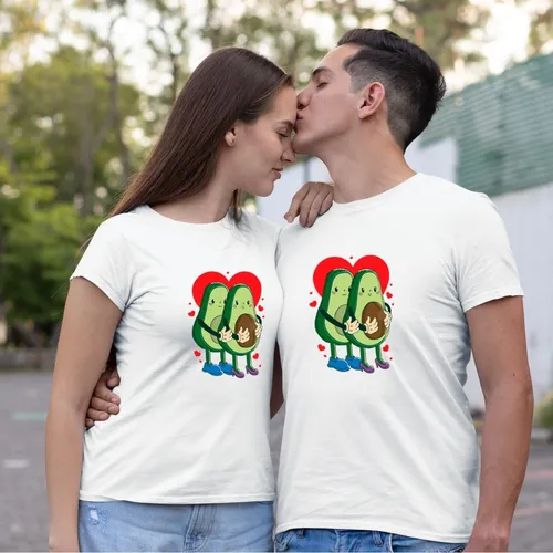 Playeras de aguacate para parejas sale