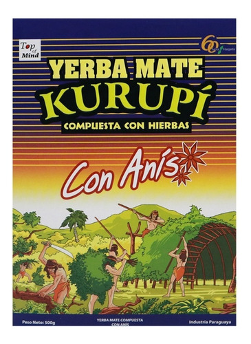 Imagem 2 de 5 de Erva Mate Kurupi De Terere Sabor Kurupi Com Anis - 500g