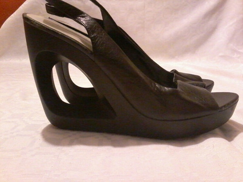 Alpargatas Nine West Negras De Piel