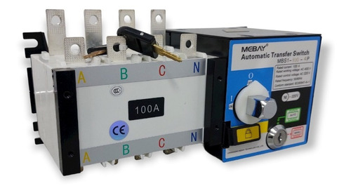 Transferencia Automatica Mebay 100amp 220vac 4 Polos 