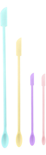 (c) Miniespátula De Maquillaje De Silicona, Juego De Espátul