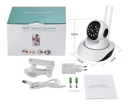 Imagen 2 de 8 de Cámara De Seguridad Ip Wifi Full Hd 1080 Movimiento Icsee