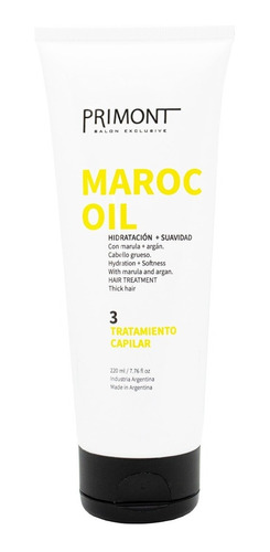 Primont Maroc Oil Mascara Aceite Argan Nutritiva 220gr Local