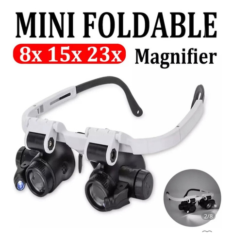 Lupa Oculos Profissional Ourives Gravura Relojoeiro Celular