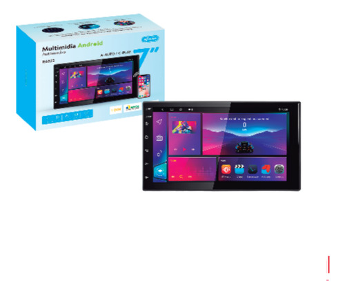Multimidia Carplay Android -auto 7pol Qled 2gb-32gb