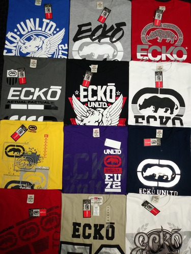 5 Playeras Ecko Original Por Sólo