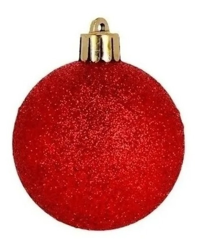 12 Esferas Plásticas Paquete Colores Navideños