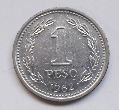 * 1 Peso Moneda Nacional 1962. Año Difícil!