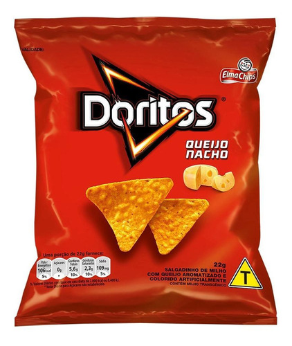 Biscoitos Salgadinhos Elma Chips Doritos Caixa Com 30 De 22g