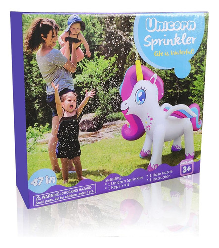 Bestparty Aspersor Inflable Del Patio De Unicornio, Juguete