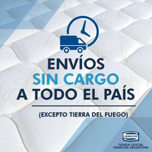 Imagen 7 de 7 de Colchón Sommier Simmons Backcare Hotel Bilt 2 Plazas 200x200