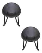 Comprar Set 2 Sillas Mecedoras Ergonomicas De Plastico Diseño Huevo
