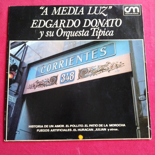 A Media Luz Edgardo Donato Y Su Orquesta Típica Lp Uy 197?