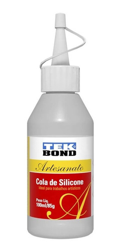  Cola De Silicone Para Artesanato 85g, 100ml Tekbond -