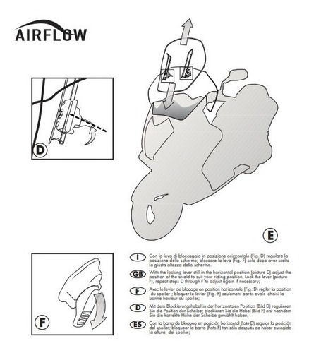 Imagen 2 de 4 de Givi Af330 Parabrisa Airflow Bmw R1200gs