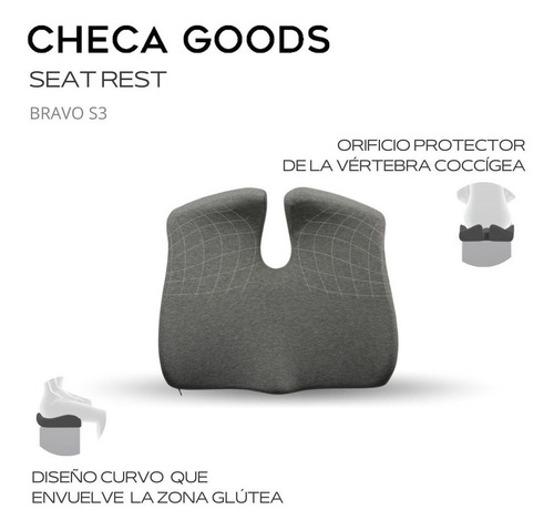 Cojin Ergonomico, Anatómico, Dolor Coxis Bravos3 Checa Goods