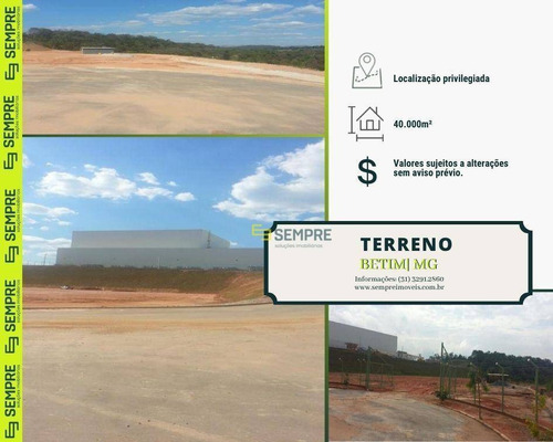 Imagem 1 de 16 de Área Industrial À Venda, 40.000 M² - Betim/mg - Te0004