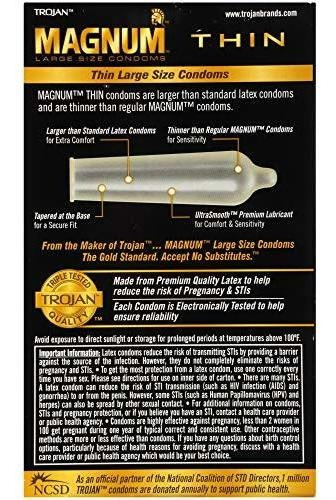 Magnum Troyano Preservativos Lubricantes Ultra Suaves Delga