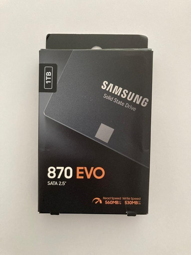 Imagen 1 de 3 de Disco Solido Ssd Samsung 870 Evo 1tb Notebook Pc Fact A